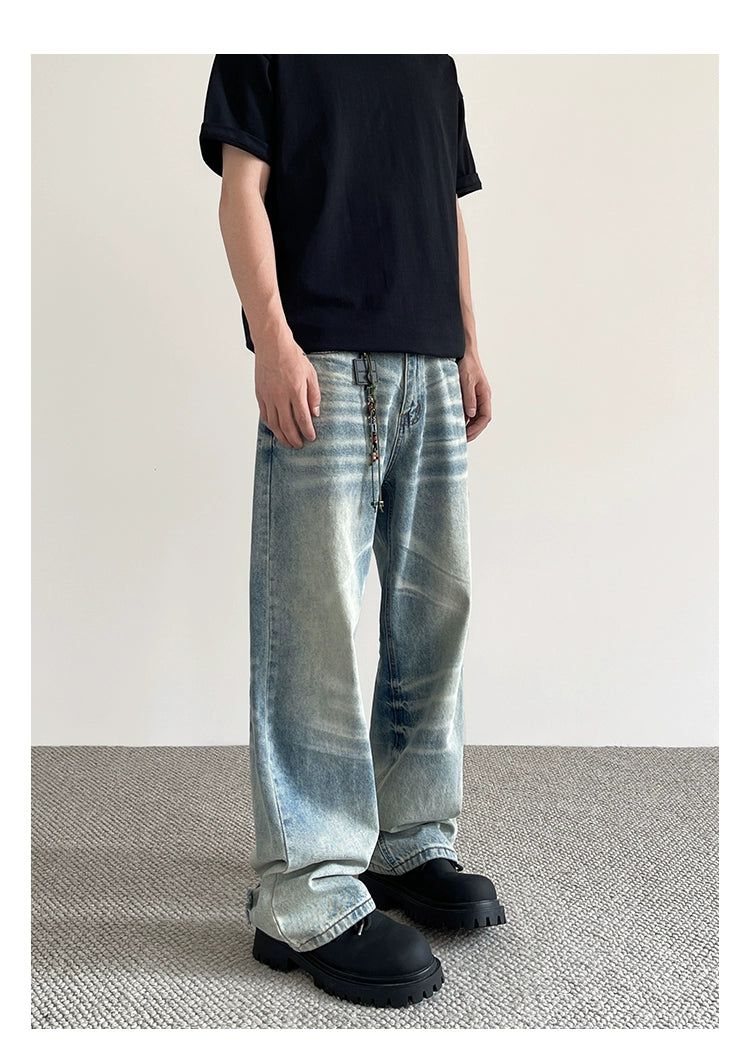 Clean Fit Cat Whiskers Jeans Korean Street Fashion Jeans By A PUEE Shop Online at OH Vault