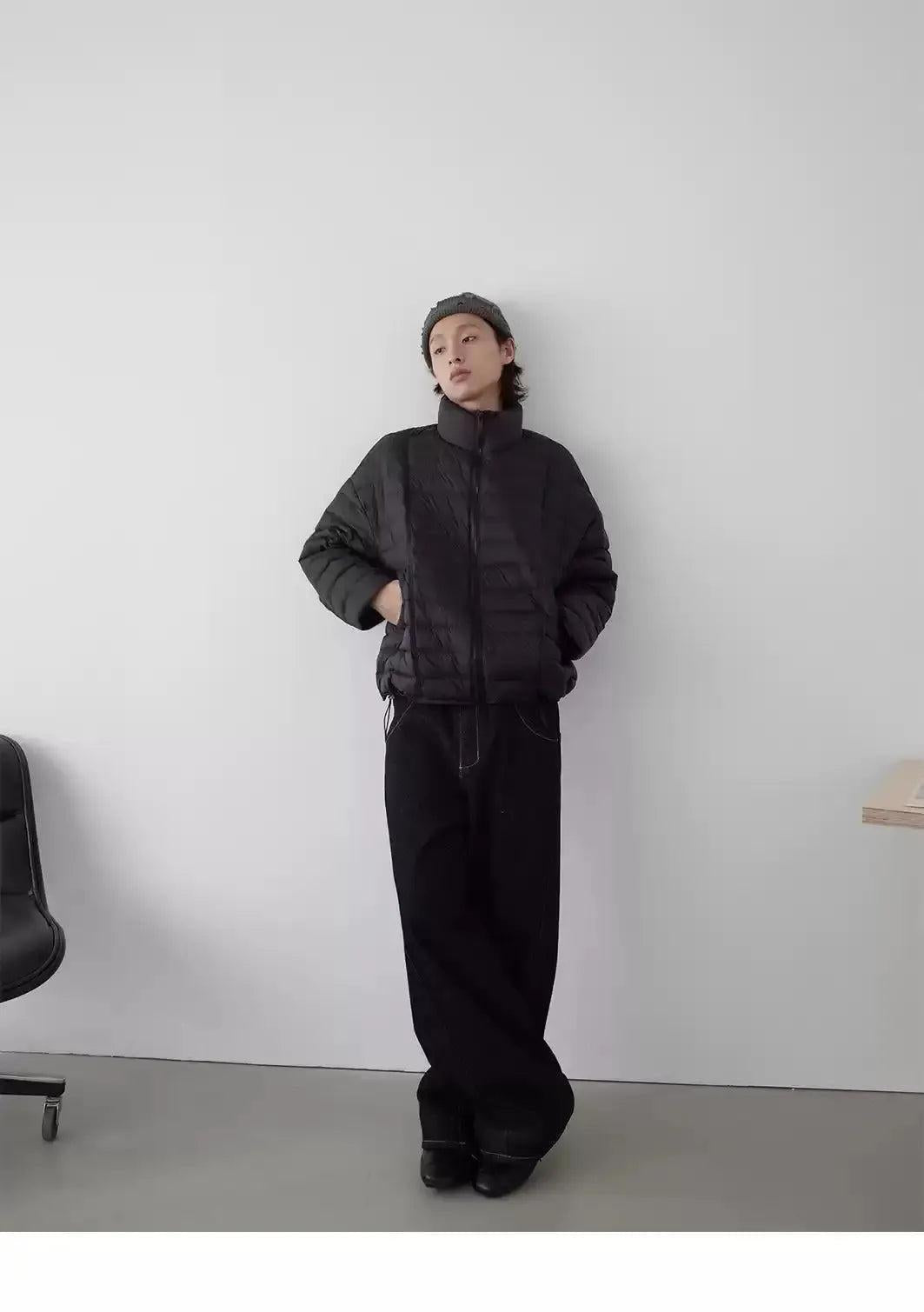 Lightweight Quilted Down Jacket Korean Street Fashion Jacket By In Knots Shop Online at OH Vault