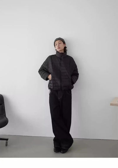 Lightweight Quilted Down Jacket Korean Street Fashion Jacket By In Knots Shop Online at OH Vault