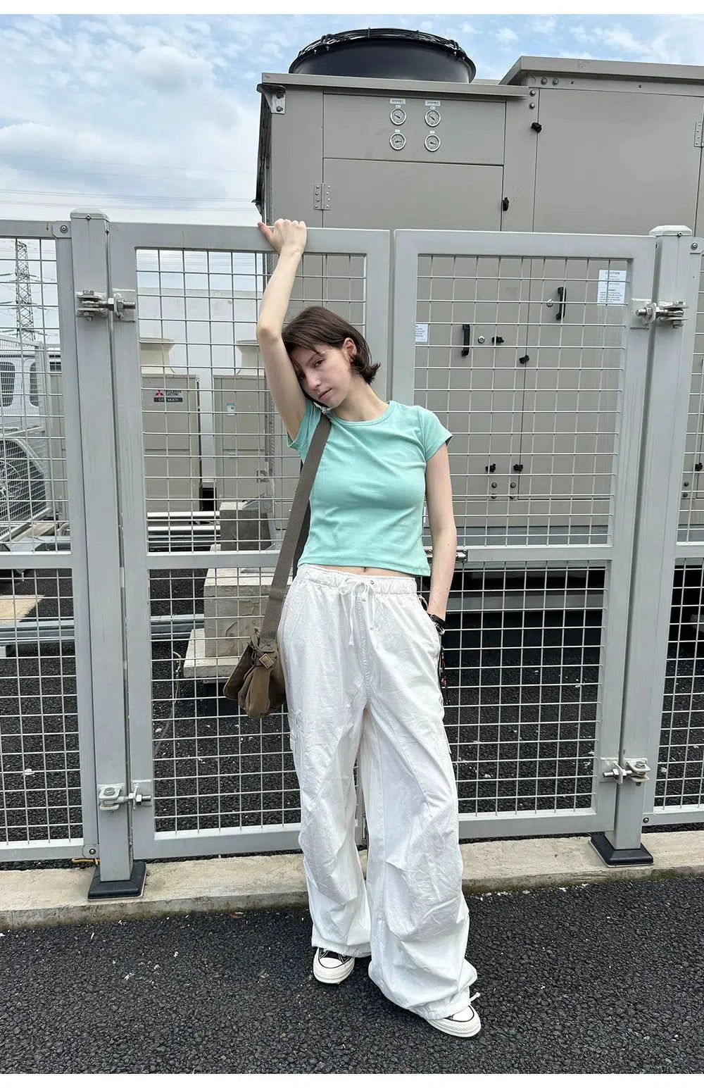 Drawstring Loose Track Pants Korean Street Fashion Pants By Country Moment Shop Online at OH Vault