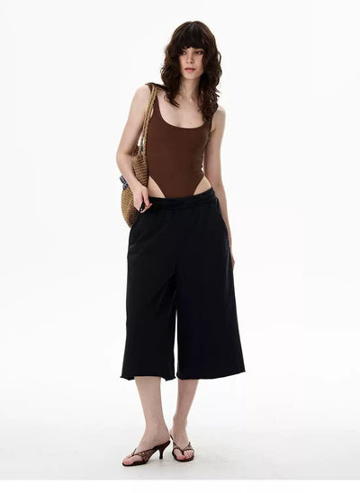 Drawstring Versatile Mid-Length Shorts Korean Street Fashion Shorts By 77Flight Shop Online at OH Vault