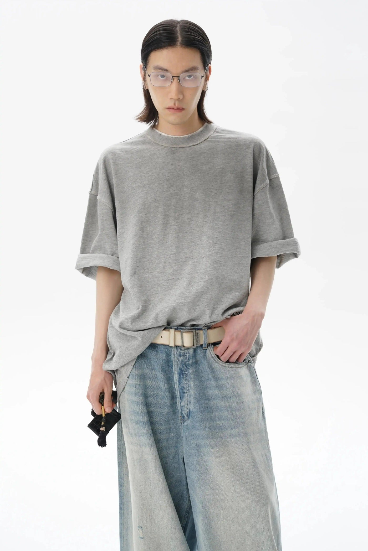 Oversized Washed T-Shirt Korean Street Fashion T-Shirt By Mason Prince Shop Online at OH Vault