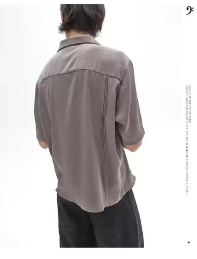Pleated Front Pockets Polo Korean Street Fashion Polo By Pioneer of Heroism Shop Online at OH Vault