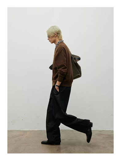 Belt Strap Loose Fit Pants Korean Street Fashion Pants By Terra Incognita Shop Online at OH Vault