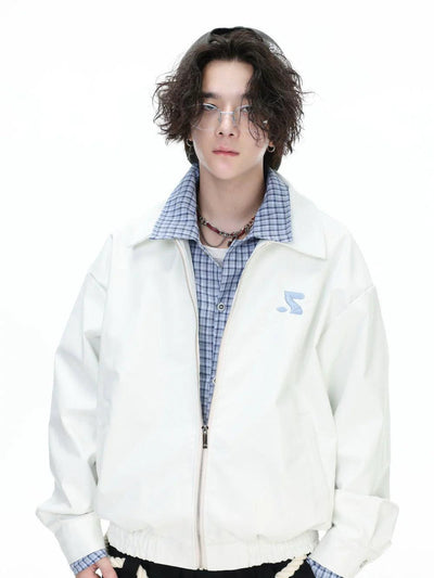 Spliced Plaid Zipped Jacket Korean Street Fashion Jacket By INS Korea Shop Online at OH Vault