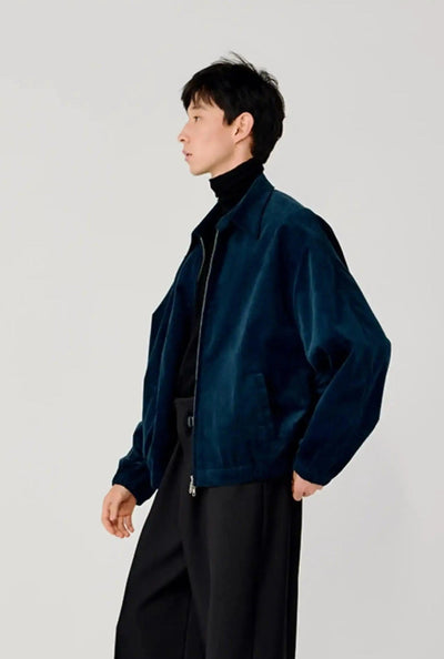 Versatile Micro Suede Jacket Korean Street Fashion Jacket By Opicloth Shop Online at OH Vault