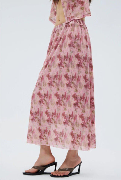 Vintage Splash Patterns Skirt Korean Street Fashion Skirt By Funky Fun Shop Online at OH Vault