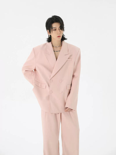 Peak Lapel Suit Blazer Korean Street Fashion Blazer By HARH Shop Online at OH Vault