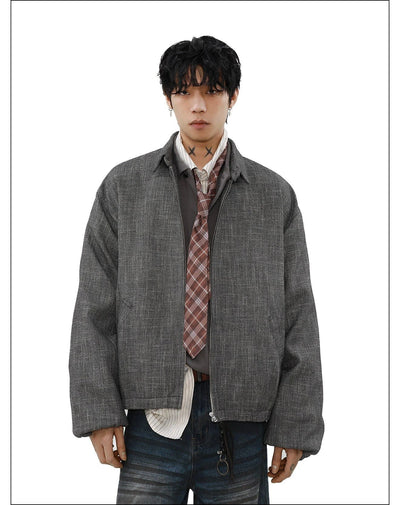 Zipped Lapel Jacket Korean Street Fashion Jacket By Mr Nearly Shop Online at OH Vault