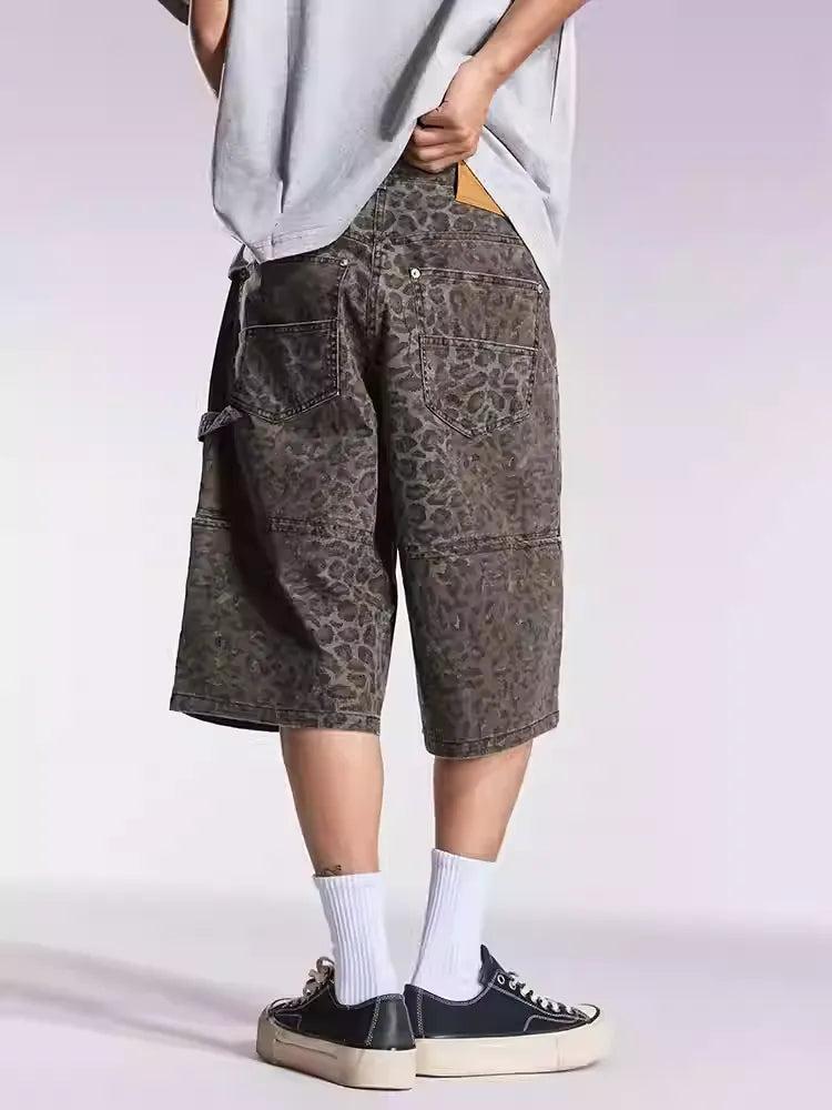 Structured Camo Cargo Shorts Korean Street Fashion Shorts By Remedy Shop Online at OH Vault