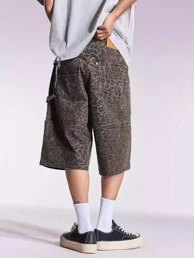 Structured Camo Cargo Shorts Korean Street Fashion Shorts By Remedy Shop Online at OH Vault