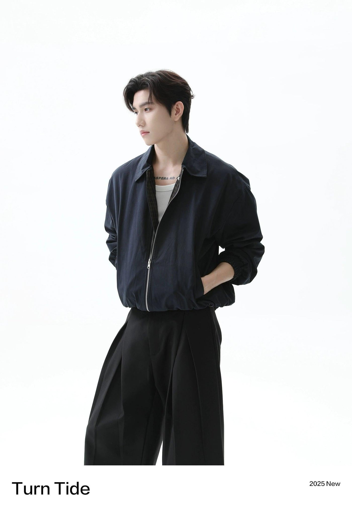 Chic Plaid Reversible Zipped Jacket Korean Street Fashion Jacket By Turn Tide Shop Online at OH Vault