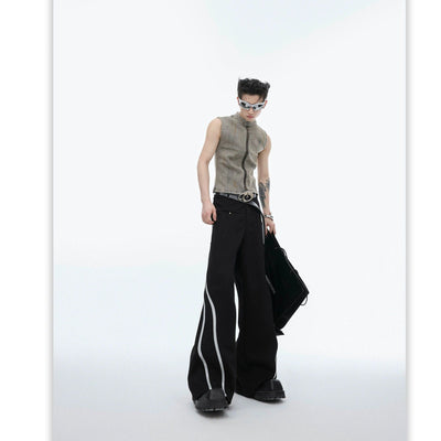 Reflective Bar Stripes Pants Korean Street Fashion Pants By Argue Culture Shop Online at OH Vault