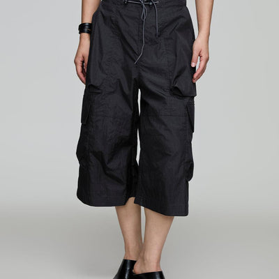 Solid Color Cargo Shorts Korean Street Fashion Shorts By Opicloth Shop Online at OH Vault