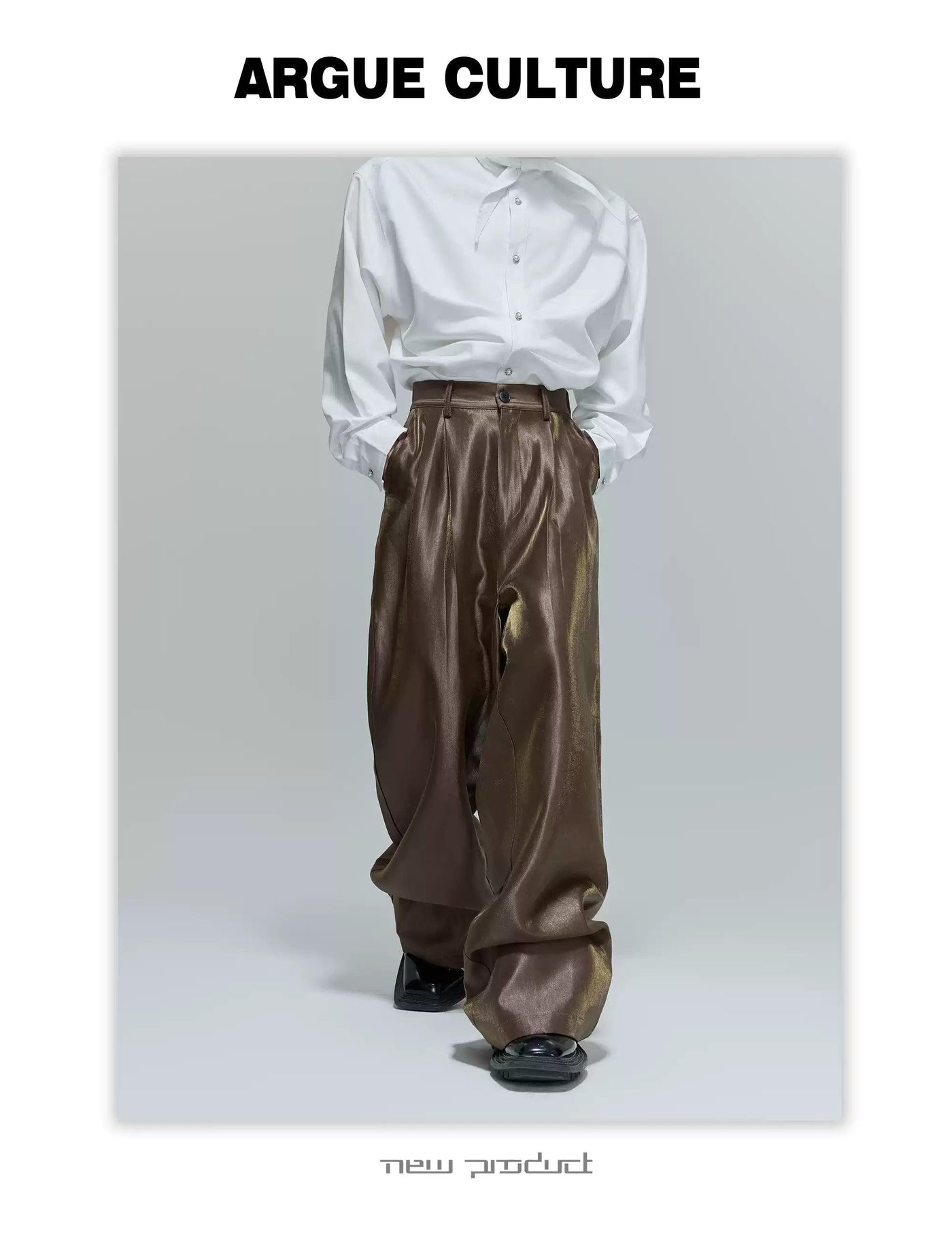 Pleated Sheer Loose Pants Korean Street Fashion Pants By Argue Culture Shop Online at OH Vault