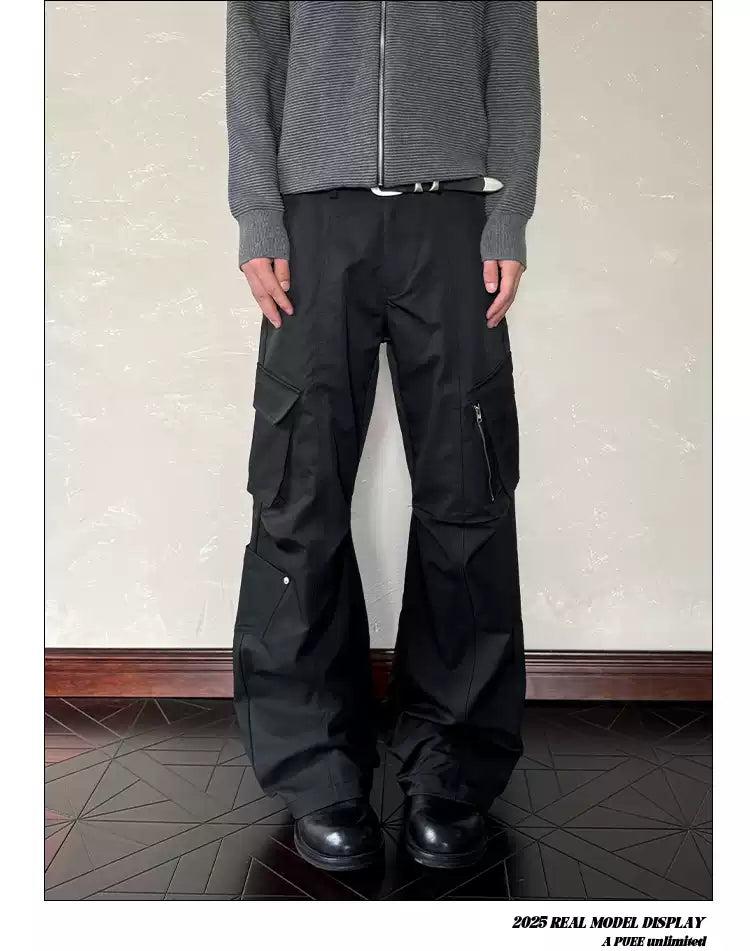 Multi Side Pockets Cargo Pants Korean Street Fashion Pants By A PUEE Shop Online at OH Vault