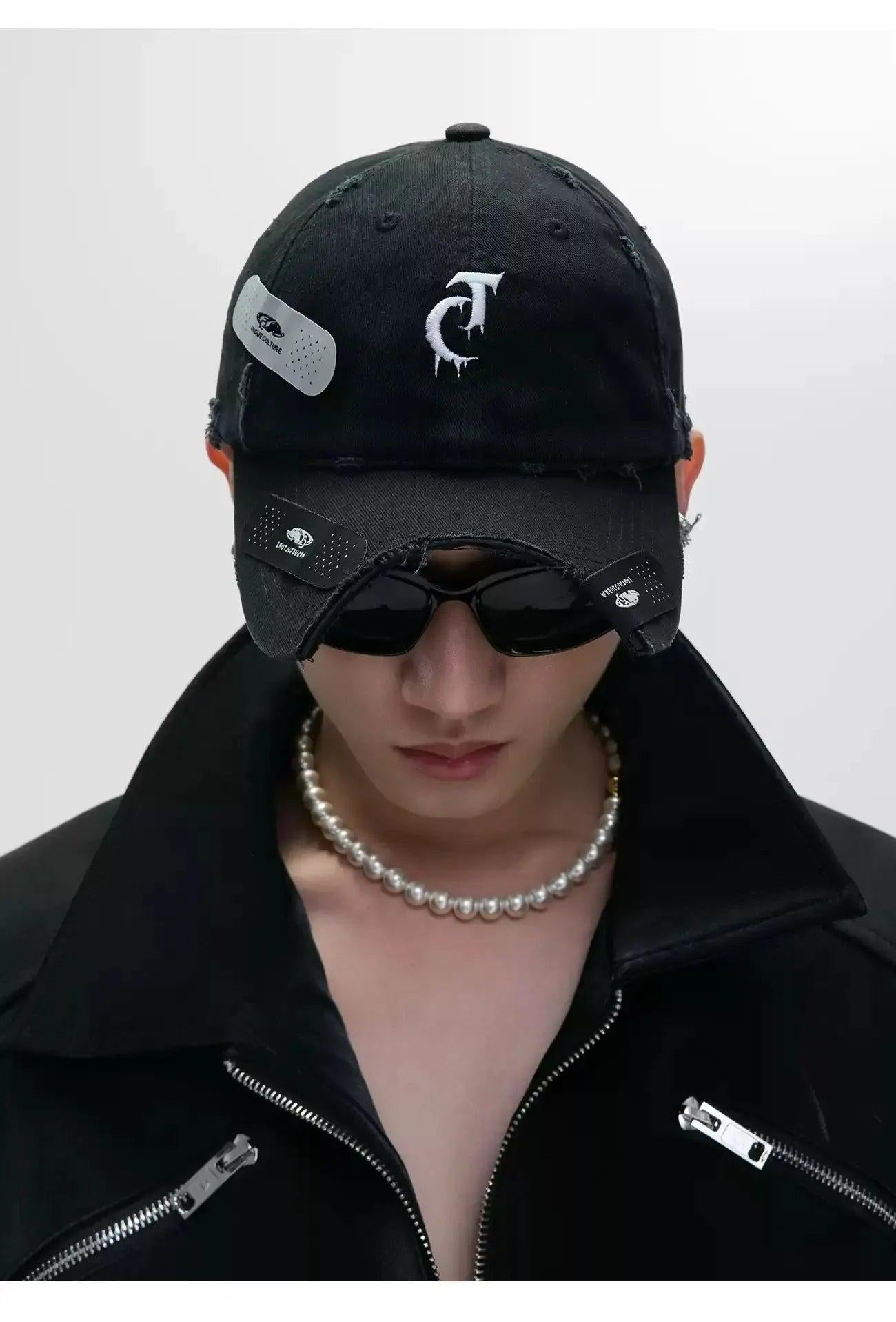 Grunge Style Multi-Detail Hat Korean Street Fashion Hat By Argue Culture Shop Online at OH Vault