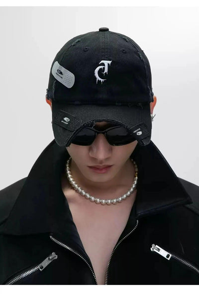 Grunge Style Multi-Detail Hat Korean Street Fashion Hat By Argue Culture Shop Online at OH Vault