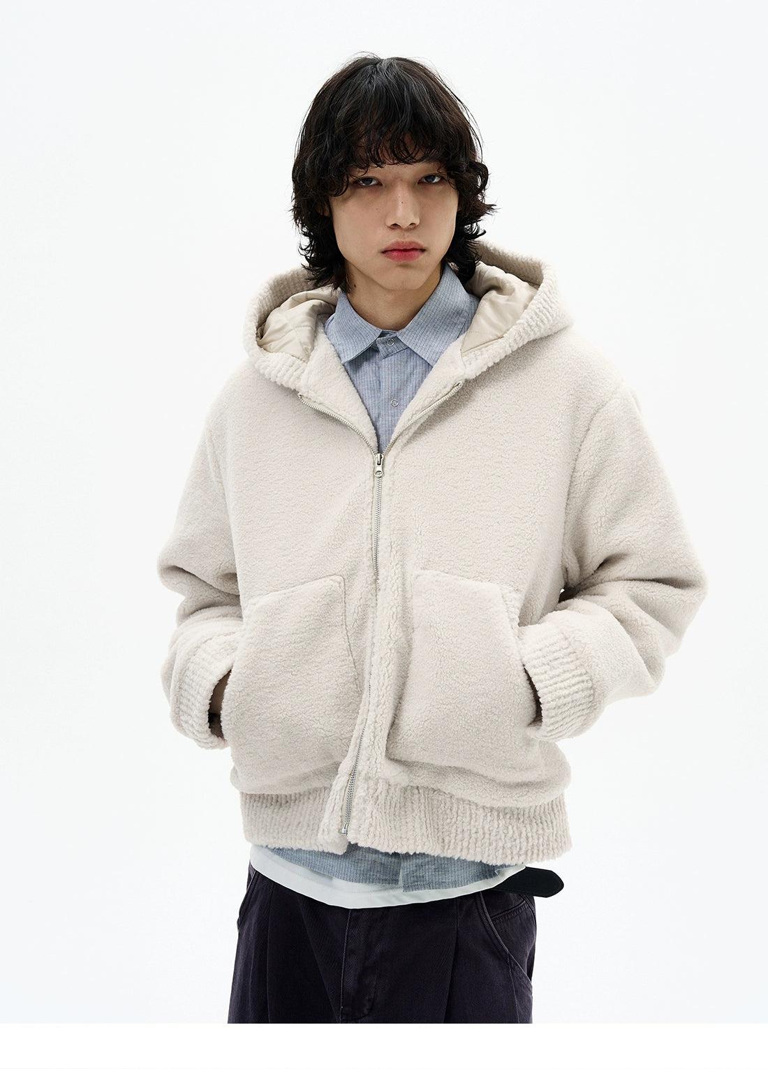 Cozy Sherpa Fleece Jacket Korean Street Fashion Jacket By 77Flight Shop Online at OH Vault