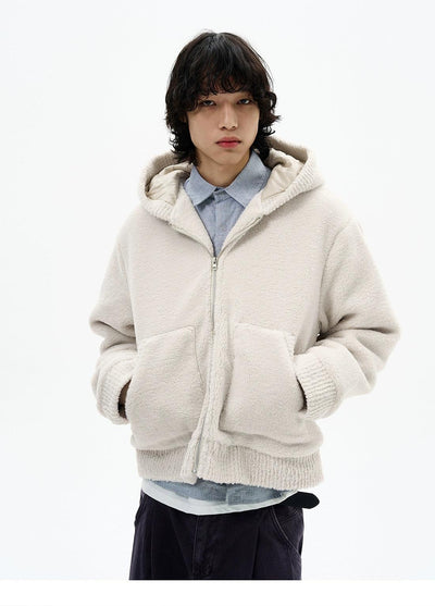 Cozy Sherpa Fleece Jacket Korean Street Fashion Jacket By 77Flight Shop Online at OH Vault