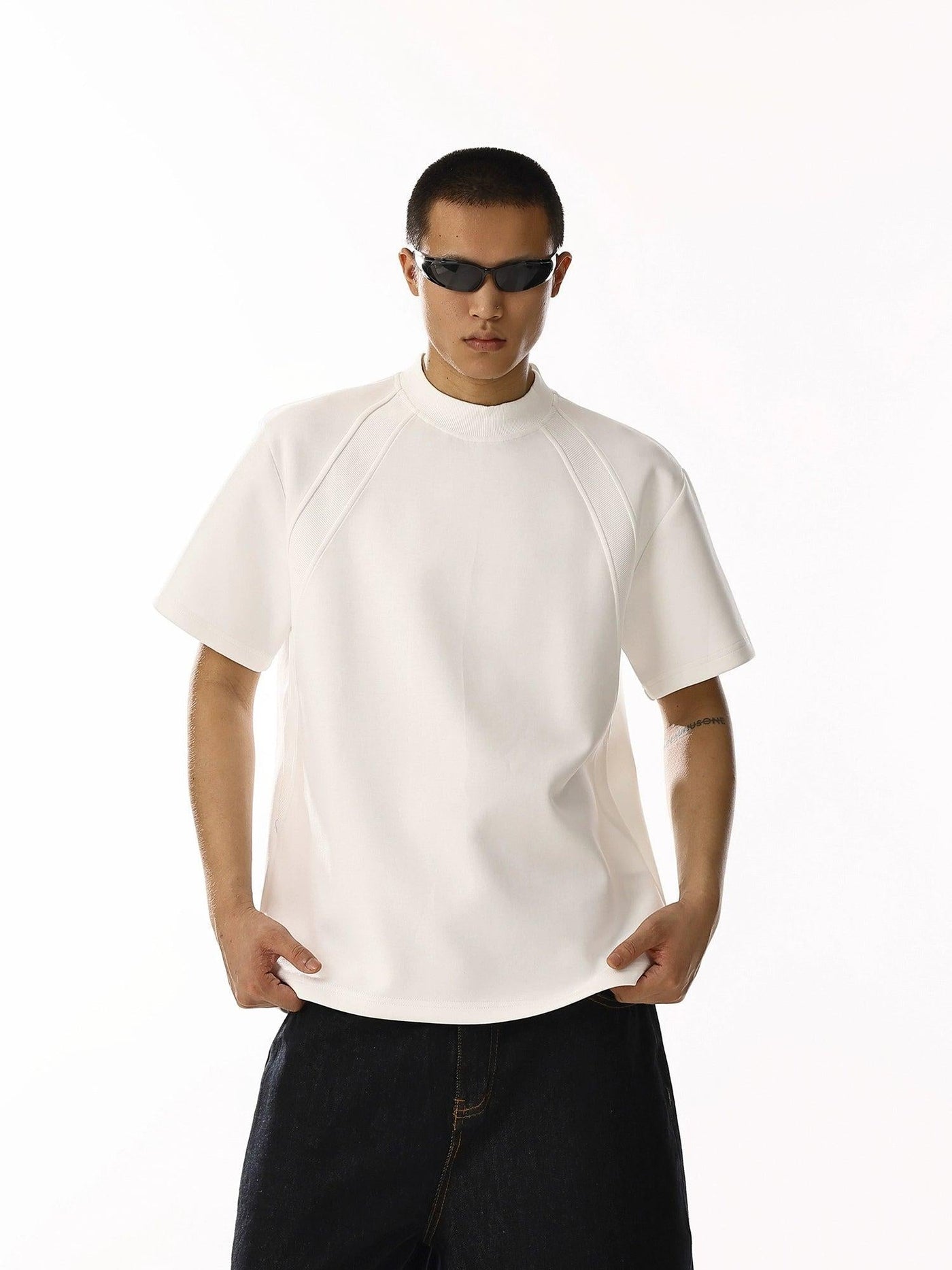 Plain Raglan Boxy T-Shirt Korean Street Fashion T-Shirt By MEBXX Shop Online at OH Vault