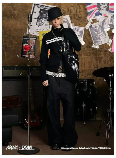 Nana Bar Lines Zipped Jacket Korean Street Fashion Jacket By Donsmoke Shop Online at OH Vault