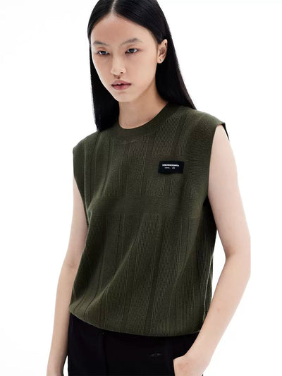 Textured Knit Tank Top Korean Street Fashion Tank Top By Terra Incognita Shop Online at OH Vault