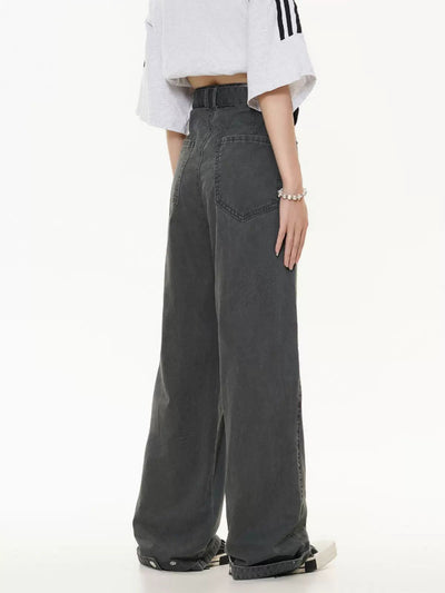 High Waist Utility Jeans Korean Street Fashion Jeans By Made Extreme Shop Online at OH Vault