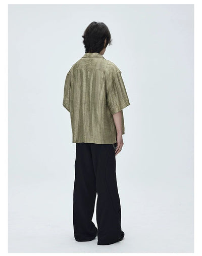 Textured and Structured Shirt Korean Street Fashion Shirt By CATSSTAC Shop Online at OH Vault