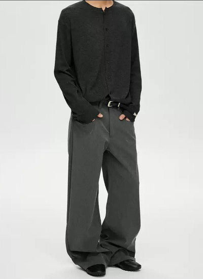 Plain Front Pocket Loose Pants Korean Street Fashion Pants By A PUEE Shop Online at OH Vault