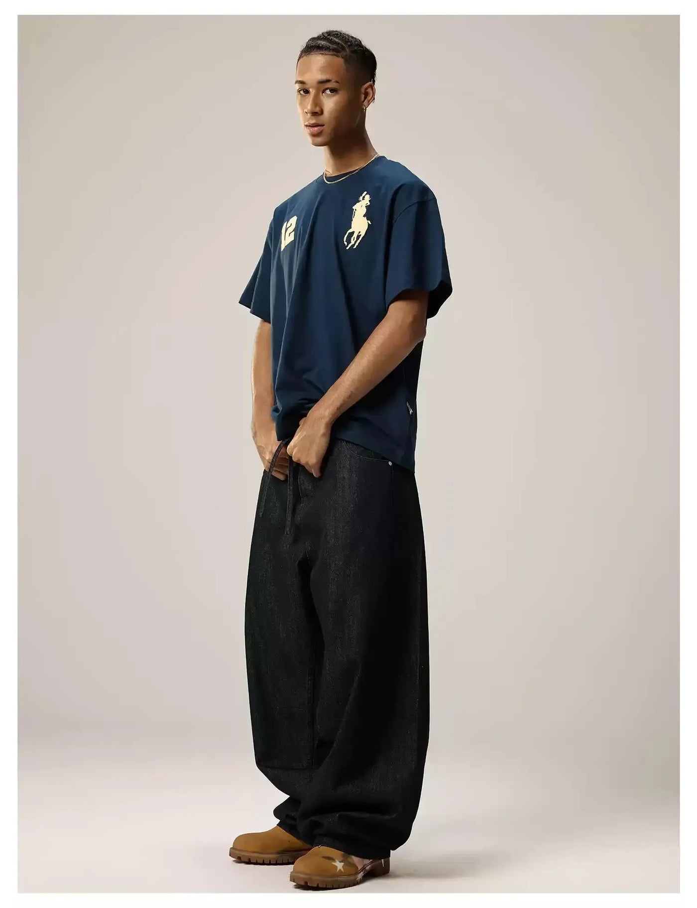 Embroidered Contrast T-Shirt Korean Street Fashion T-Shirt By Remedy Shop Online at OH Vault
