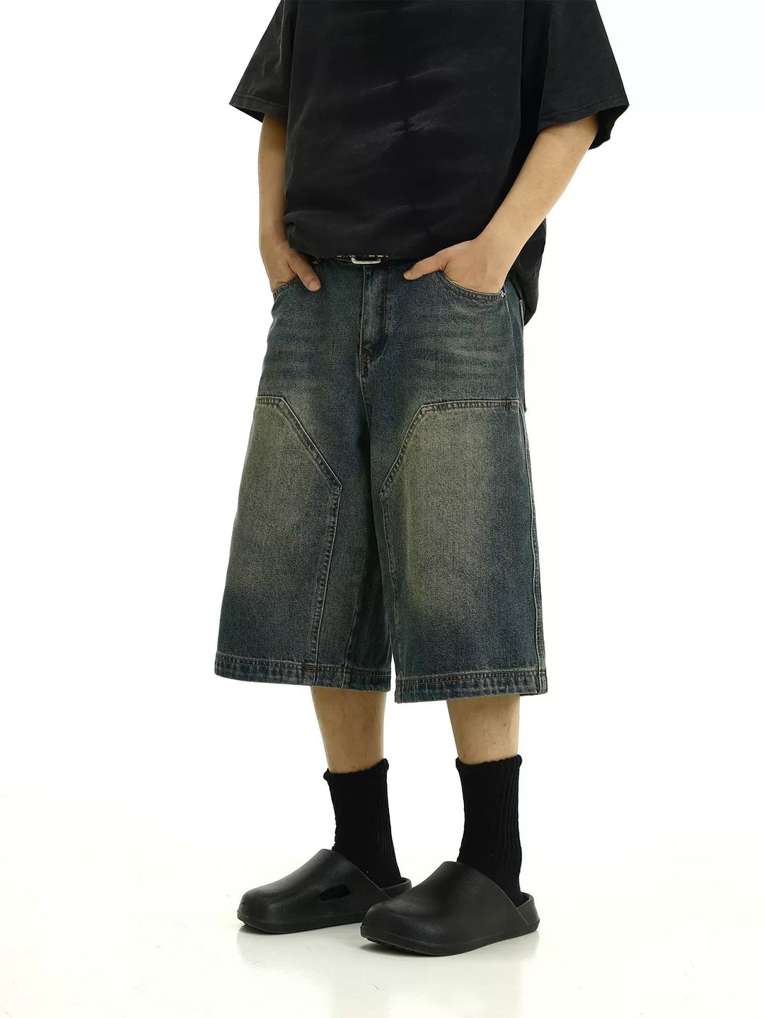 パンツ fifth Loose-Fit Faded Shorts 92' Loose-Fit Faded Shorts / BLK – FIFTH GENERAL STORE