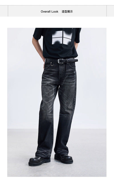 Faded Thigh Whiskers Jeans Korean Street Fashion Jeans By Terra Incognita Shop Online at OH Vault