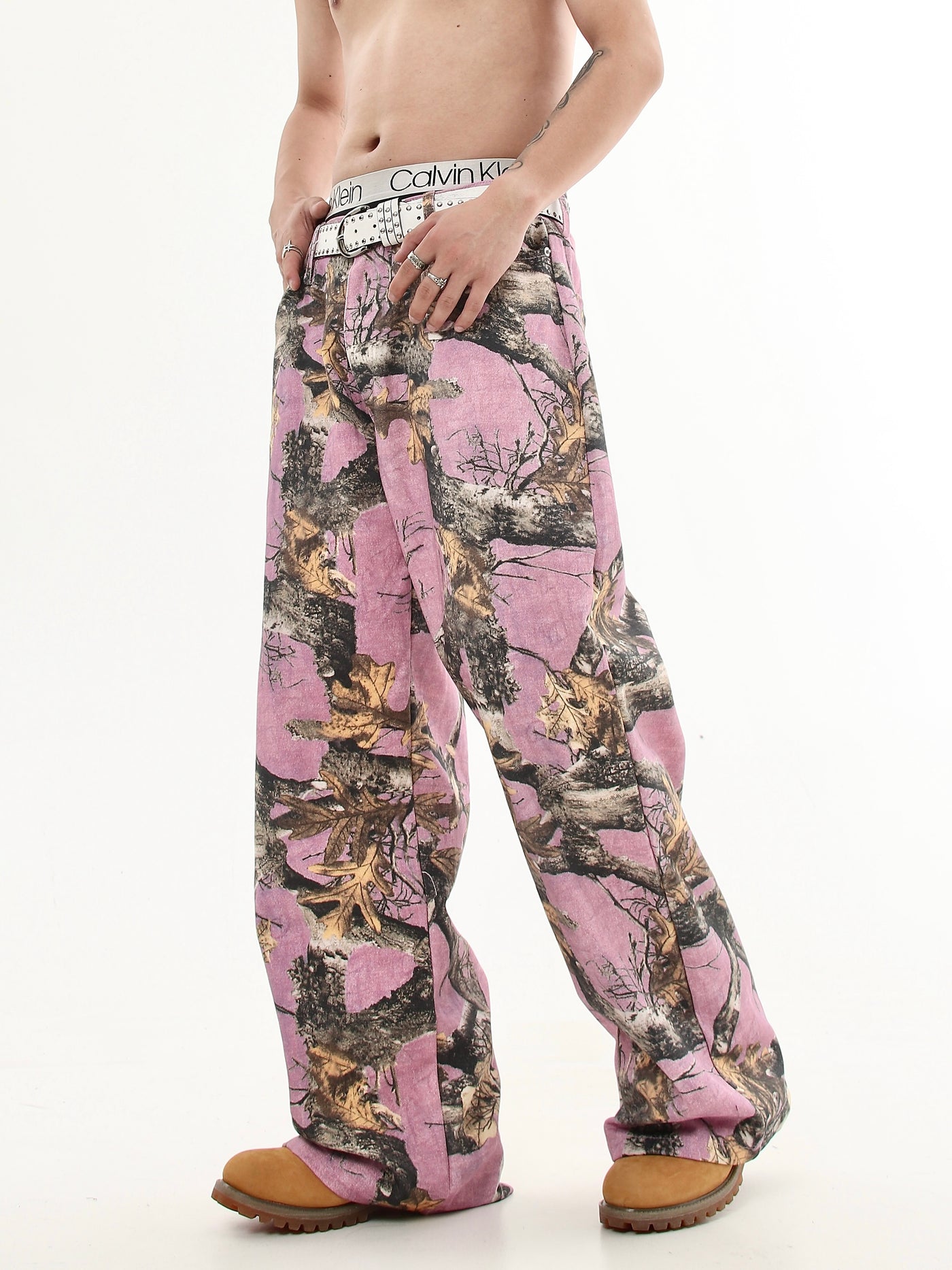 Maple Leaf & Branch Pattern Pants Korean Street Fashion Pants By Blacklists Shop Online at OH Vault