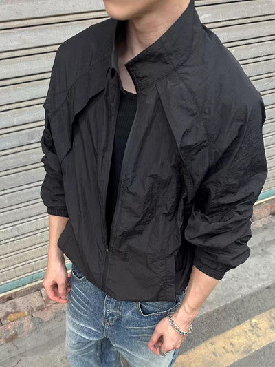 Structured Windbreaker Jacket Korean Street Fashion Jacket By Made Extreme Shop Online at OH Vault