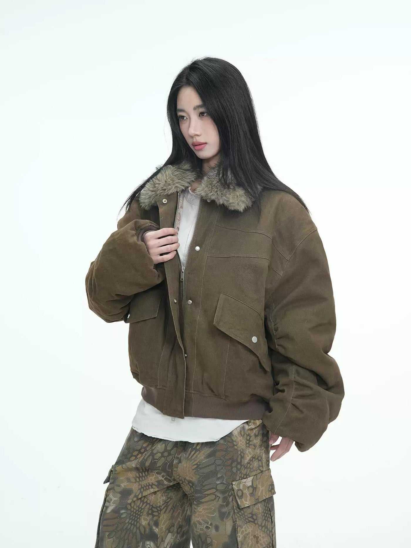 Structured Flap Pocket Jacket Korean Street Fashion Jacket By Jump Next Shop Online at OH Vault