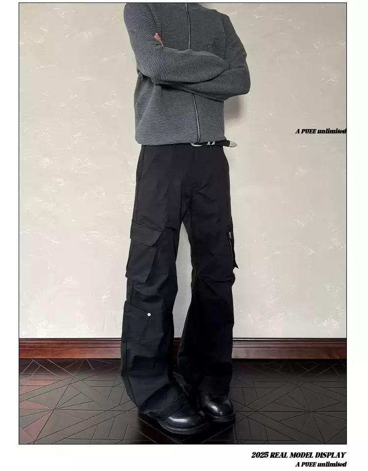 Multi Side Pockets Cargo Pants Korean Street Fashion Pants By A PUEE Shop Online at OH Vault