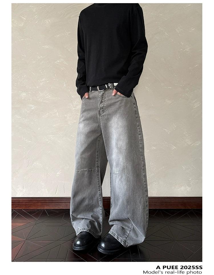 Acid Wash Loose Fit Jeans