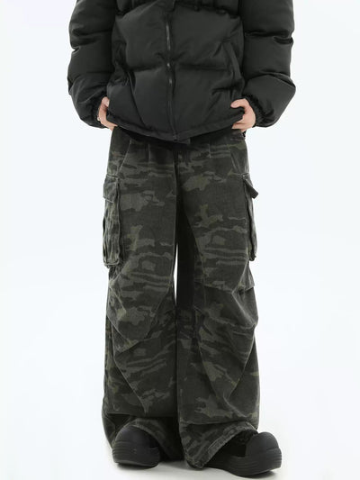 Side Pockets Camouflage Cargo Pants Korean Street Fashion Pants By INS Korea Shop Online at OH Vault