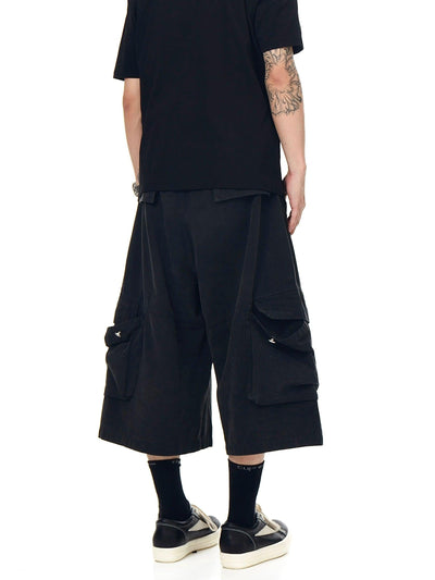Huge Flap Pockets Micro Suede Shorts Korean Street Fashion Shorts By Blacklists Shop Online at OH Vault