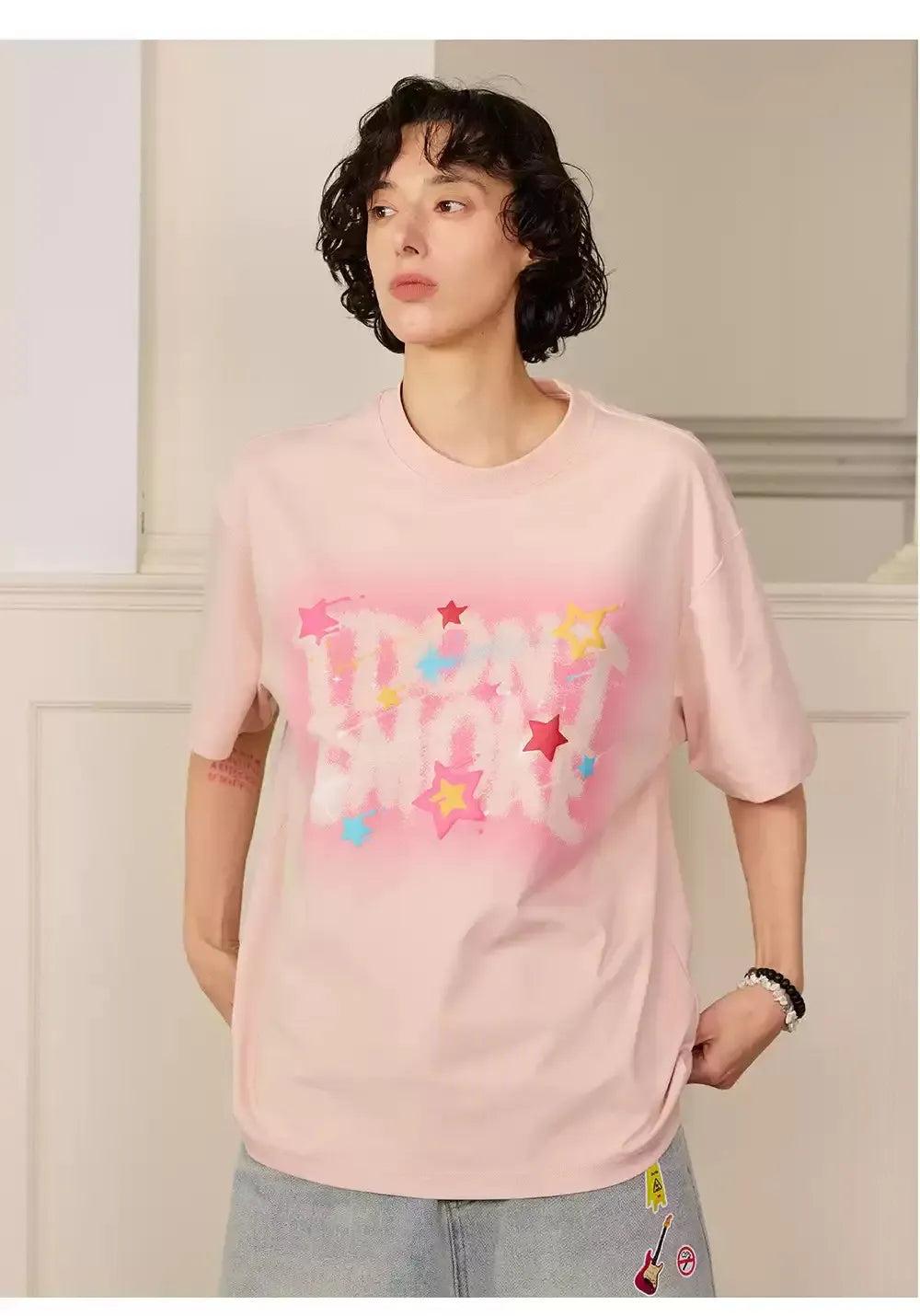 Meteor Shower Logo T-Shirt Korean Street Fashion T-Shirt By Donsmoke Shop Online at OH Vault