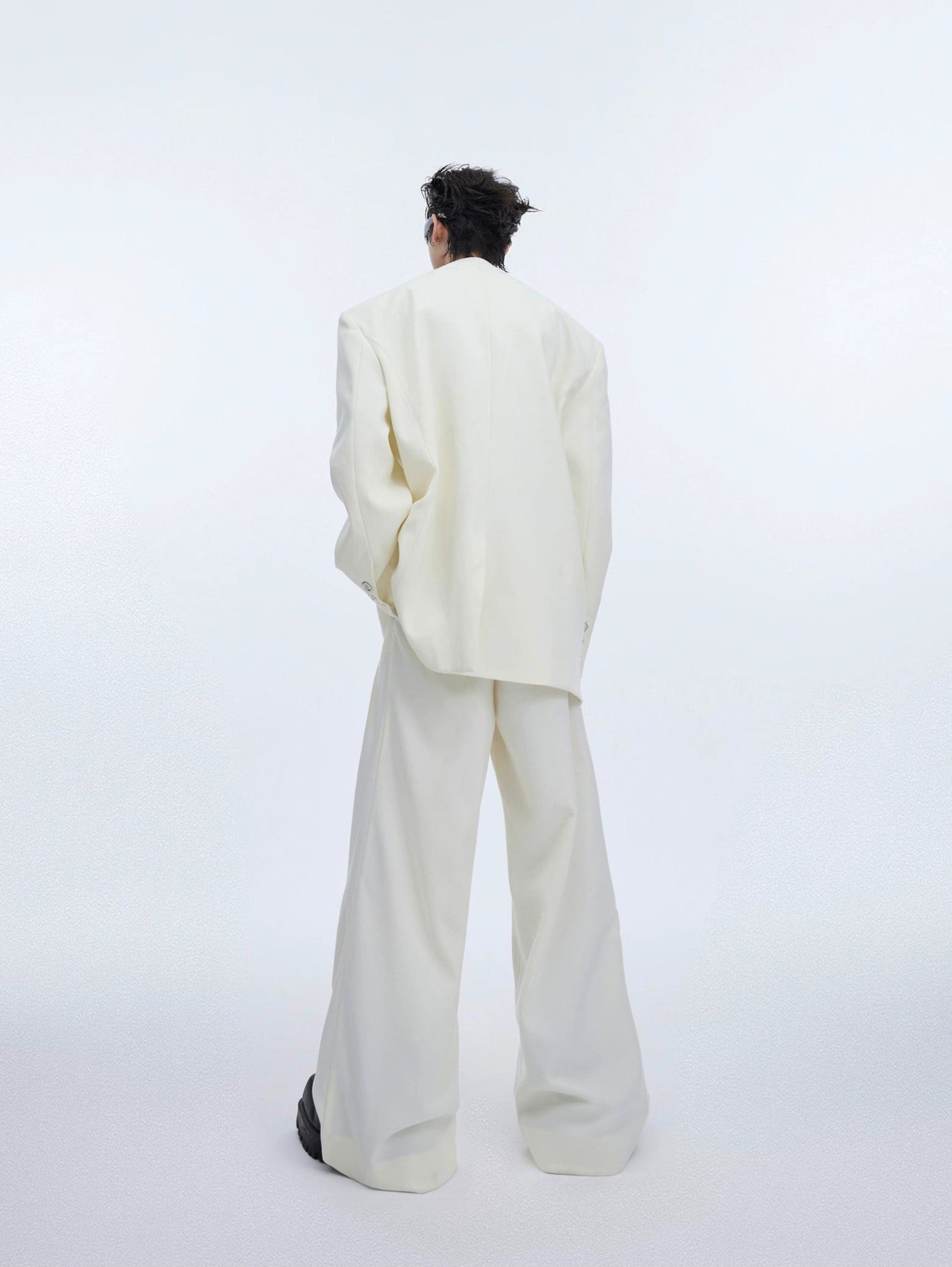 Oversized Buttoned Blazer & Pants Set Korean Street Fashion Clothing Set By Argue Culture Shop Online at OH Vault