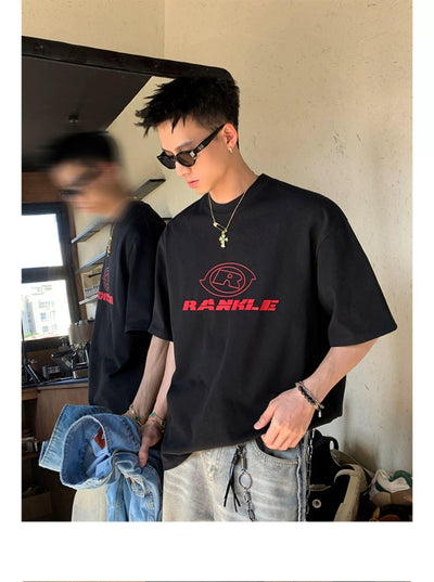 Contrast Print T-Shirt Korean Street Fashion T-Shirt By Poikilotherm Shop Online at OH Vault