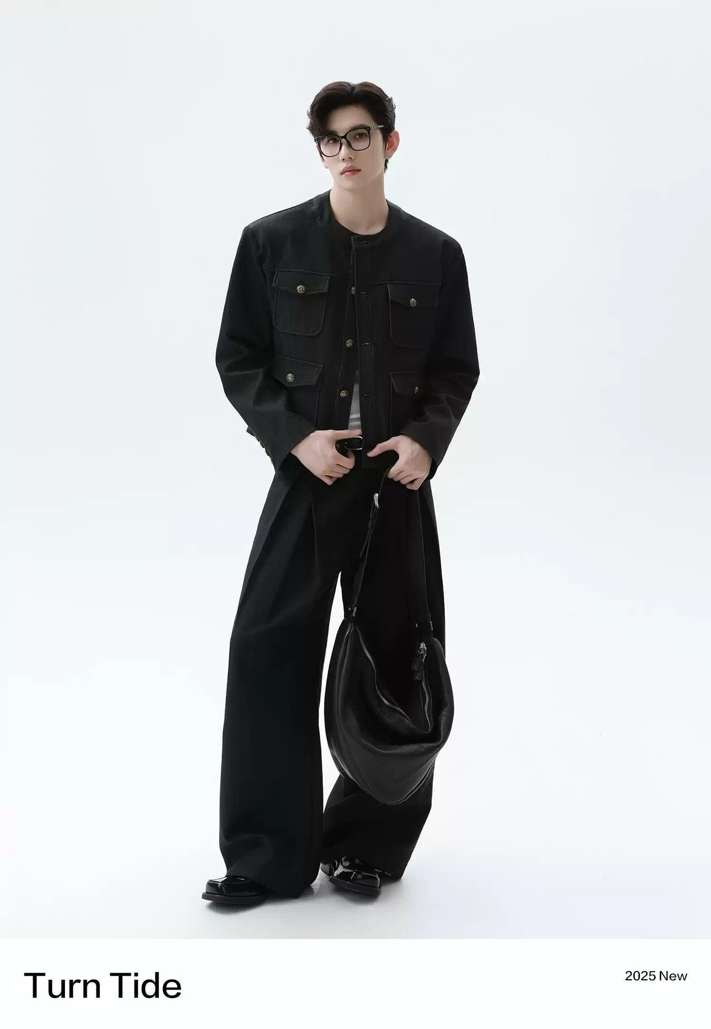 Multiple Buttoned Pockets Short Blazer Korean Street Fashion Blazer By Turn Tide Shop Online at OH Vault