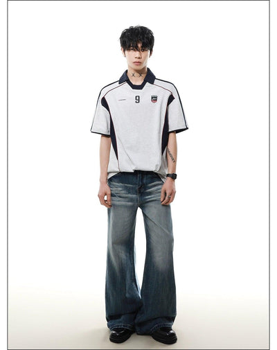 Contrast Piping Athleisure Polo Korean Street Fashion Polo By Mr Nearly Shop Online at OH Vault