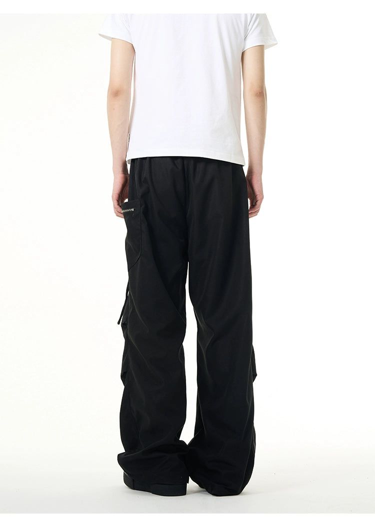 Drawstring Side Pocket Sports Pants Korean Street Fashion Pants By 77Flight Shop Online at OH Vault