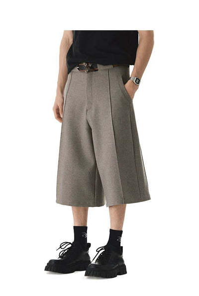 Pleated Suited Classic Shorts Korean Street Fashion Shorts By Cro World Shop Online at OH Vault