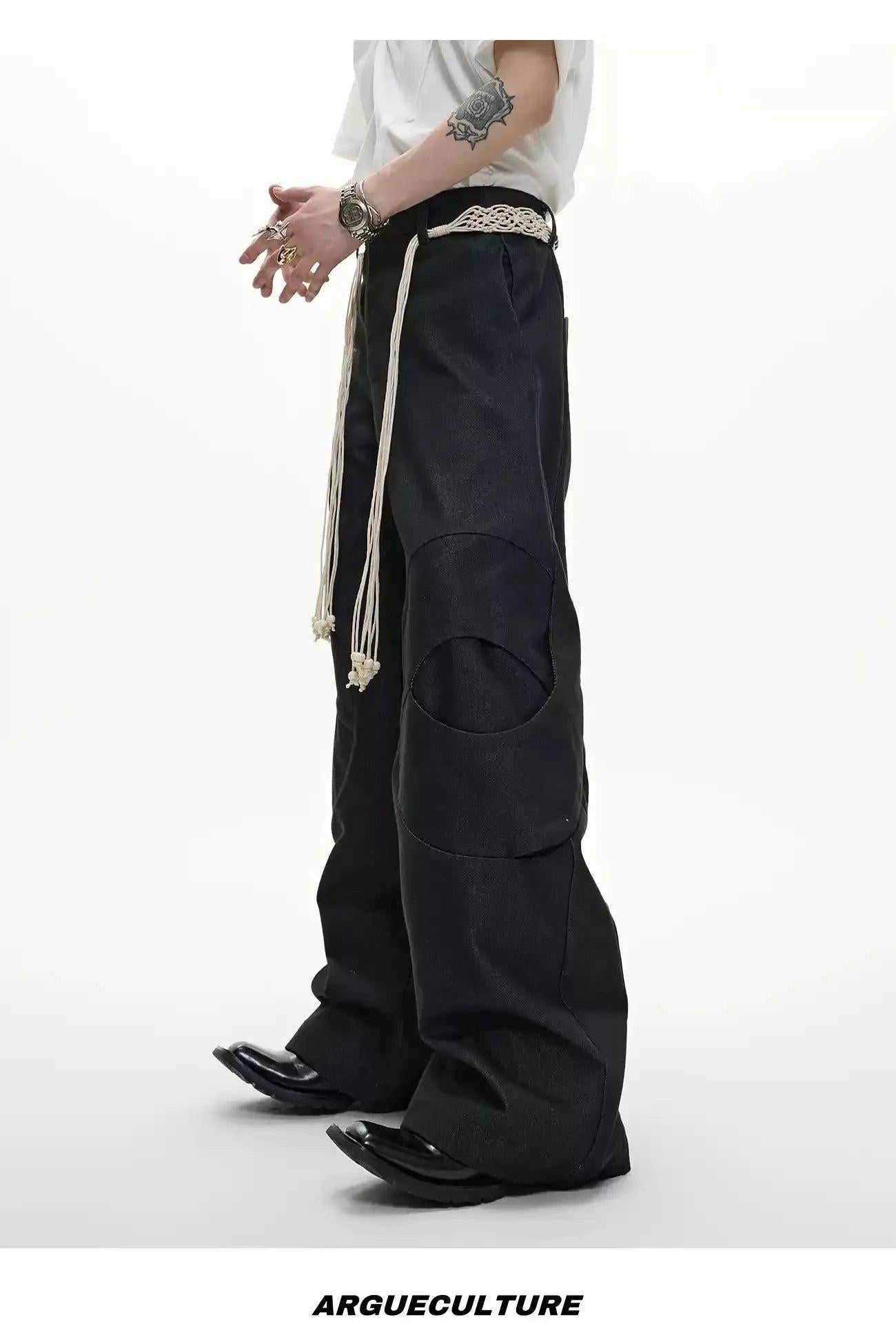Belted Strap Structured Jeans Korean Street Fashion Jeans By Argue Culture Shop Online at OH Vault