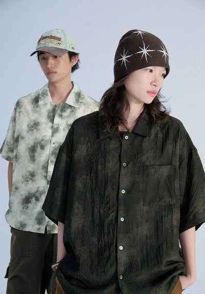 Subtle Watercolor Spots Shirt Korean Street Fashion Shirt By Mentmate Shop Online at OH Vault