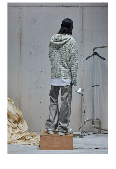 Casual Tweed Hoodie Korean Street Fashion Hoodie By Terra Incognita Shop Online at OH Vault